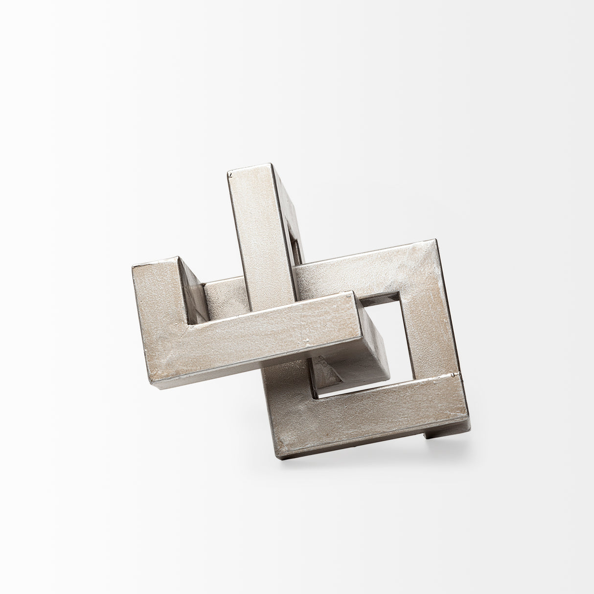 Link Small Silver Metal Sculpture Decorative Object from Mercana - Luna Furniture