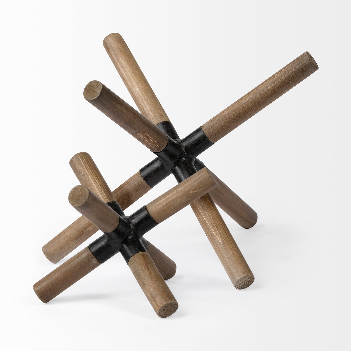 Stuhrling I (Small) 7L x 7W Brown Wood W/ Black Metal Jack from Mercana - Luna Furniture