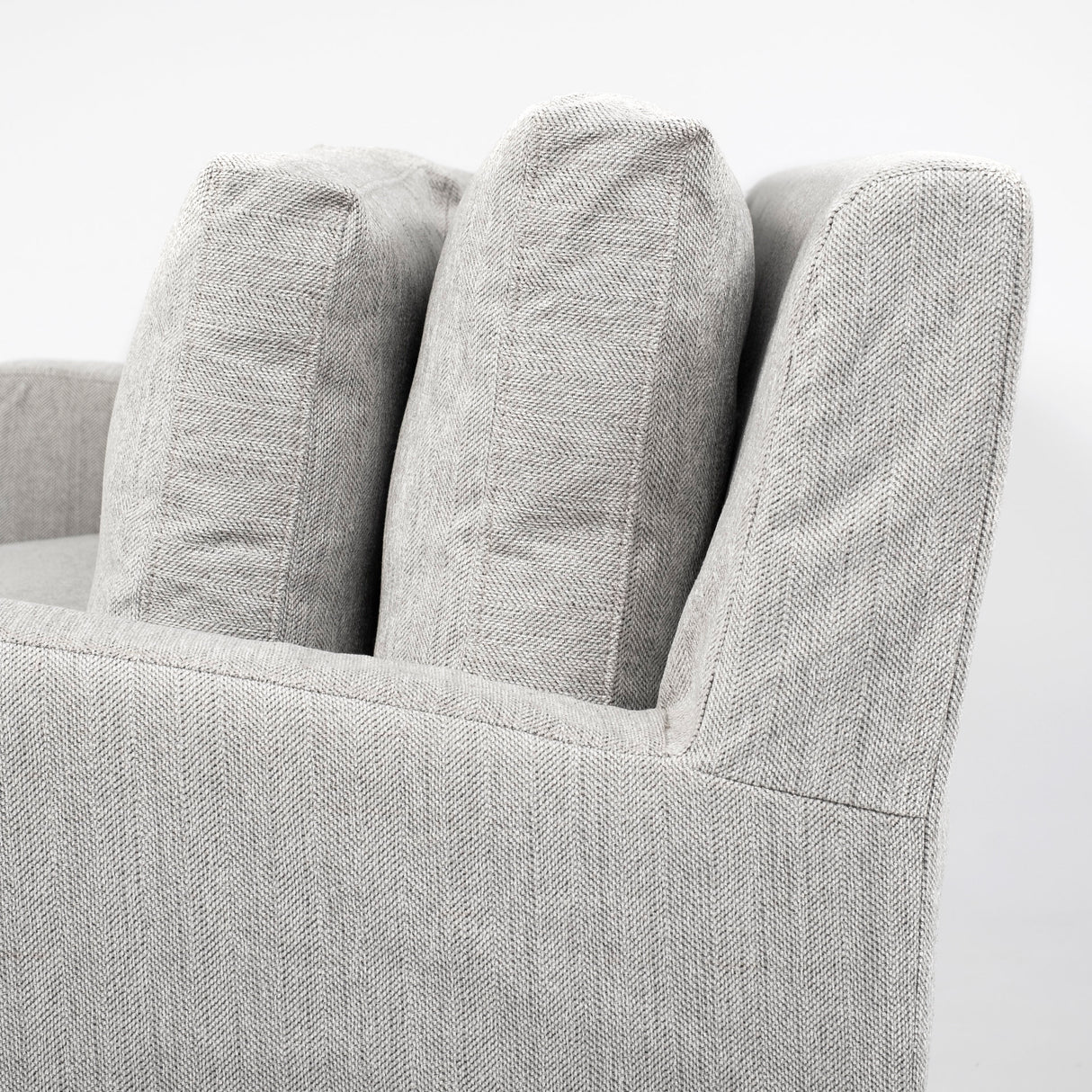 Denly I 69 X 38.25 X 34.5 Frost Gray Slipcover Two Seater Sofa from Mercana - Luna Furniture