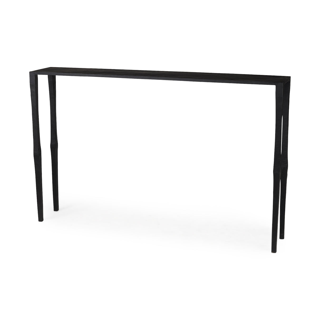 Timothy 48.0 X 8.0 X 30.0 Ebony Black Iron Console Table from Mercana - Luna Furniture