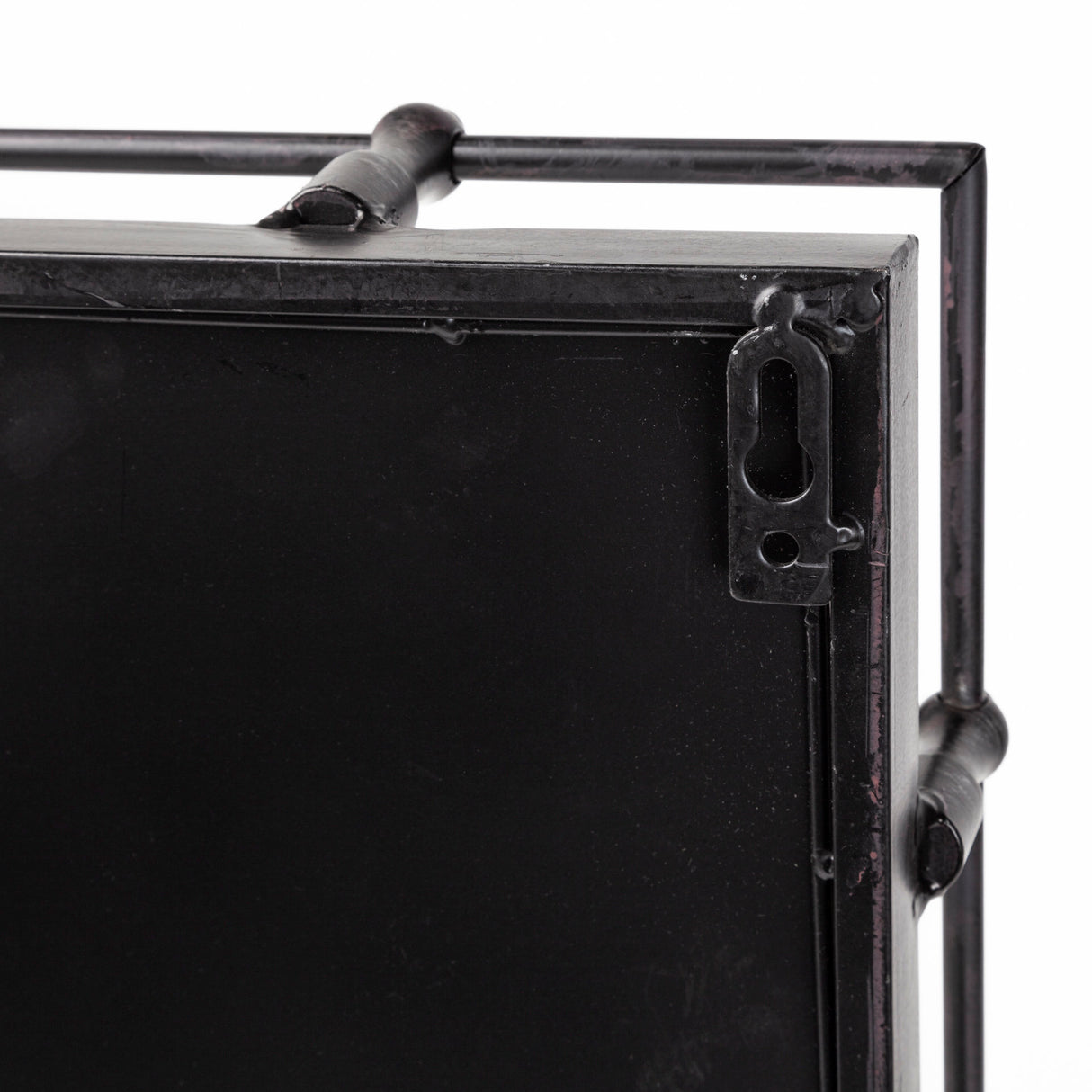 Christa 22L x 22W Black Metal Mirrored Base Square Tray from Mercana - Luna Furniture