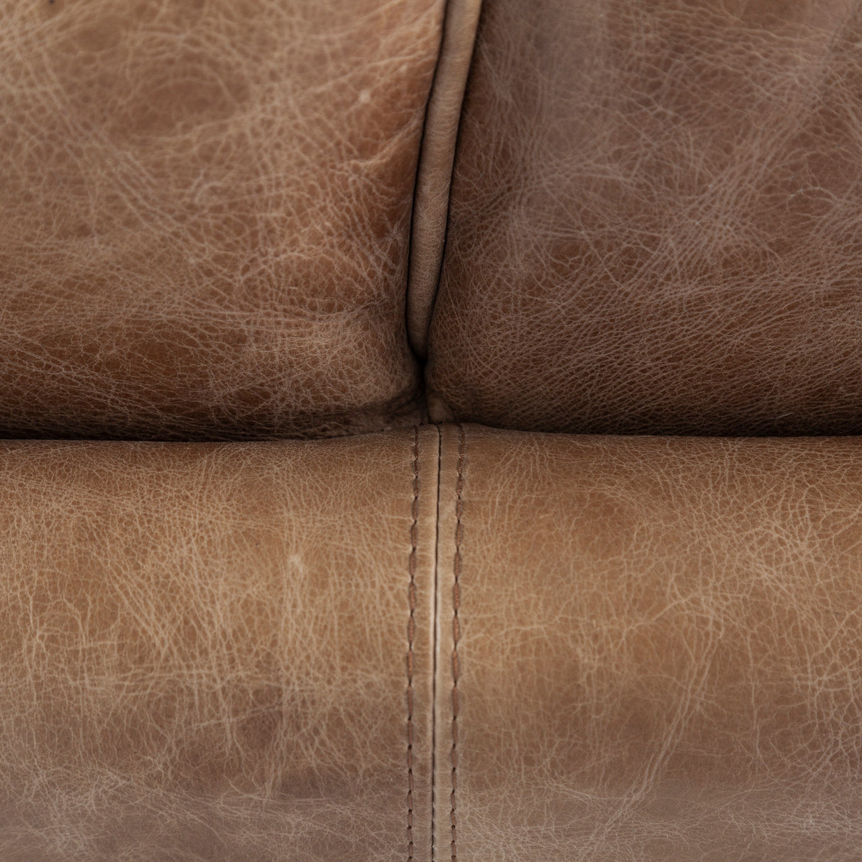 Cobain I 84" Brown Leather Two Seater Sofa from Mercana - Luna Furniture