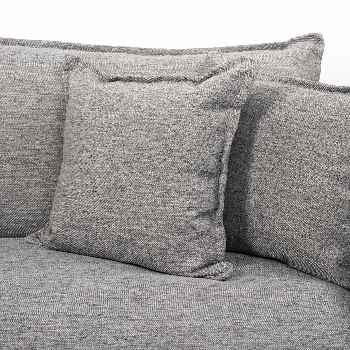 Roy II Castlerock Gray Upholstered and Brown Wood Frame Arm Chair from Mercana - Luna Furniture