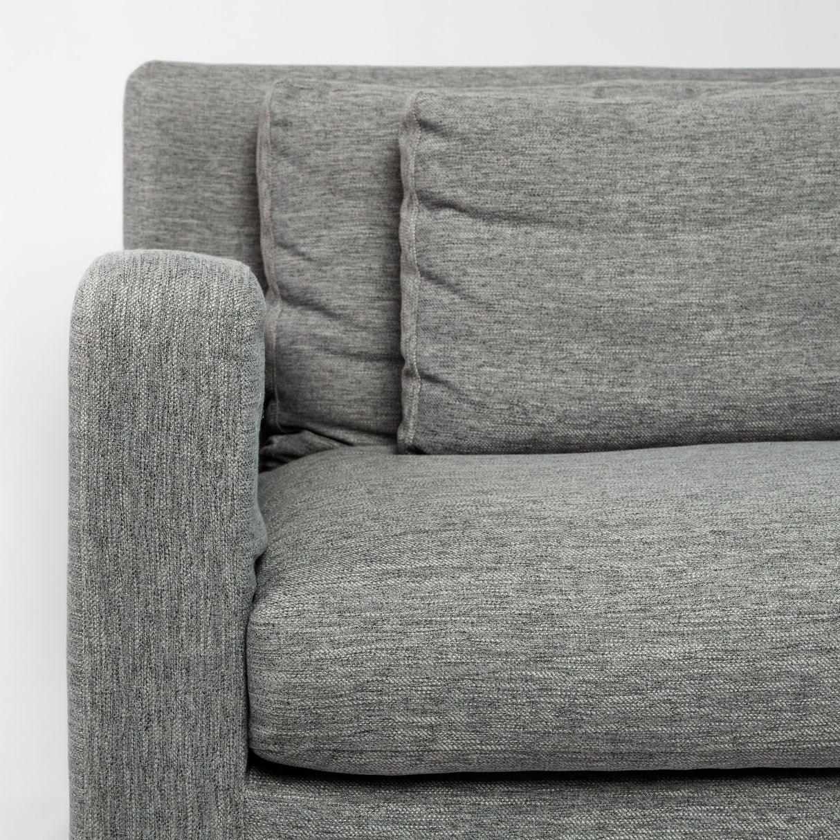 Denly II 92" Casterock Gray Slipcover Three Seater Sofa from Mercana - Luna Furniture