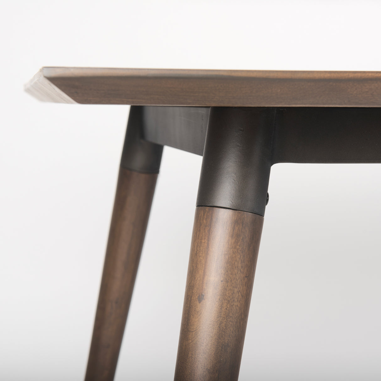 Nicholas II 72x39 Brown Solid Wood Top Metal/Wood Leg Dining Table from Mercana - Luna Furniture