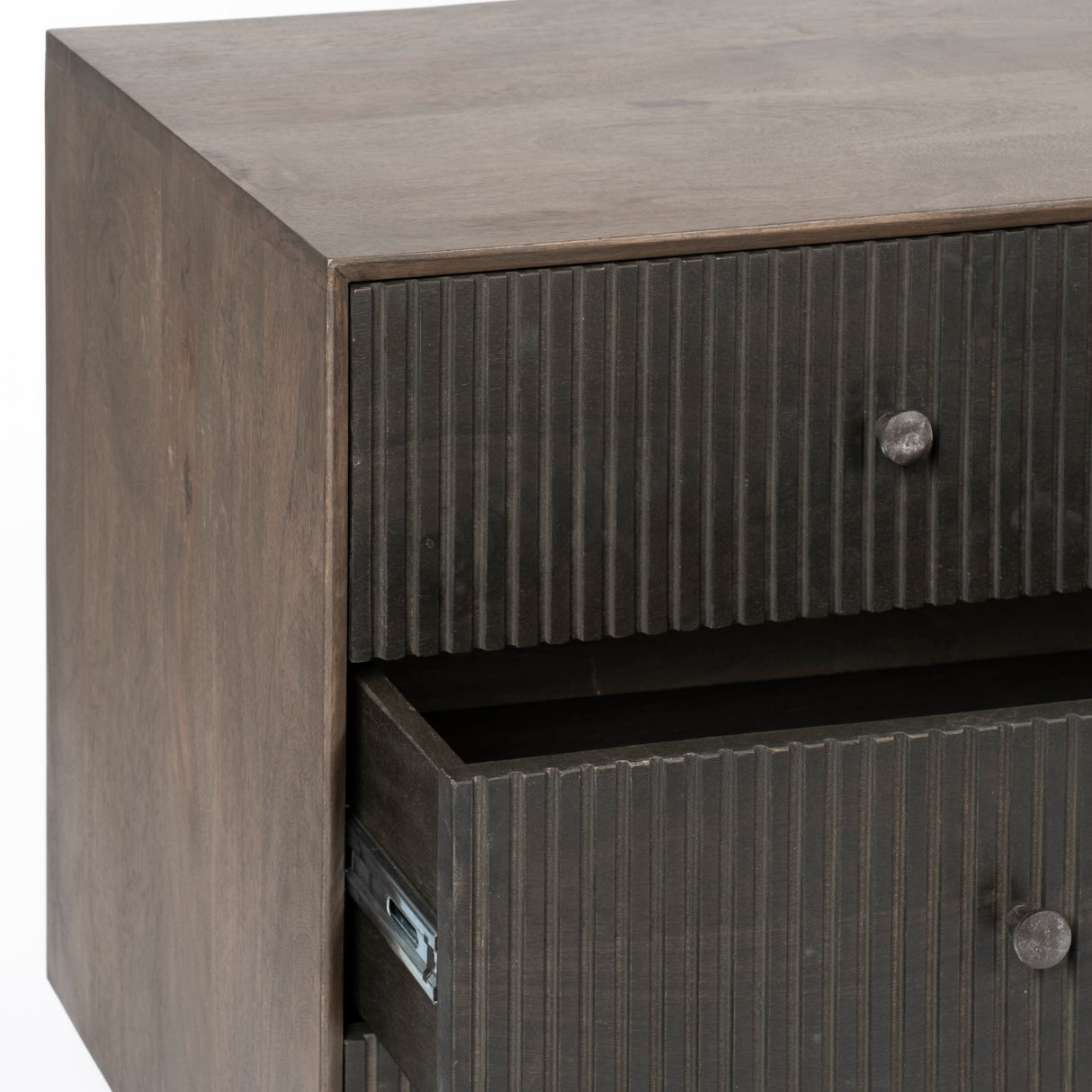 Grace 70Wx18.5Lx31.25H Two-Tone Brown Solid Wood 6 Drawer Sideboard from Mercana - Luna Furniture