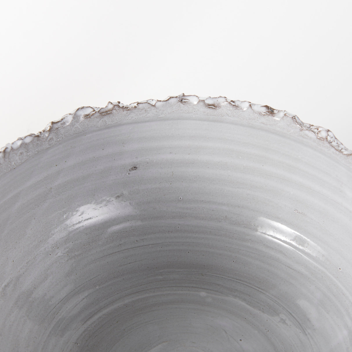 Larsen 13L x 13W White Ceramic Large Decorative Bowl from Mercana - Luna Furniture