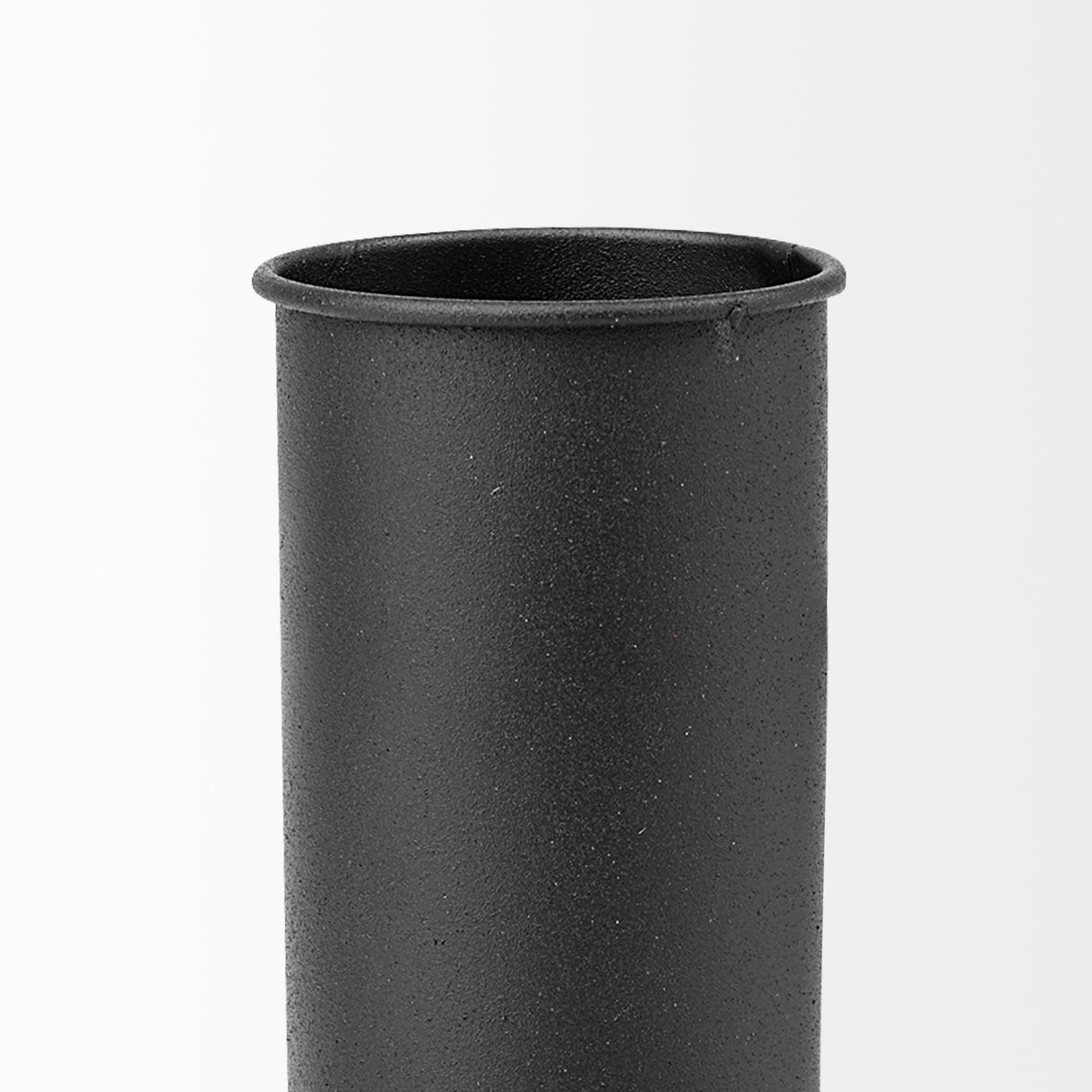Emily I 8L x 8W Black Metal Decorative Jug from Mercana - Luna Furniture