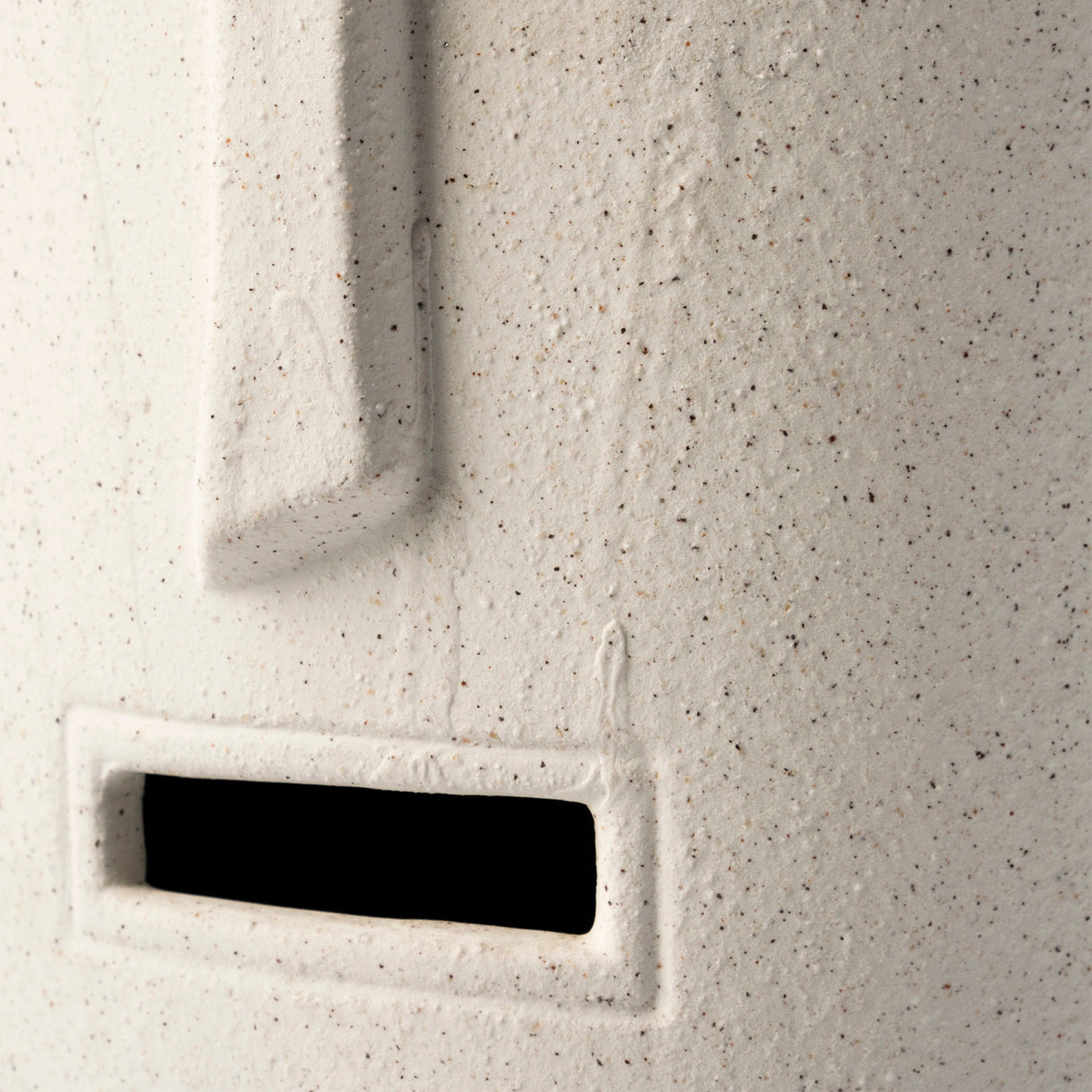 Jacob II Tall White Ceramic Smiling Face Vase from Mercana - Luna Furniture