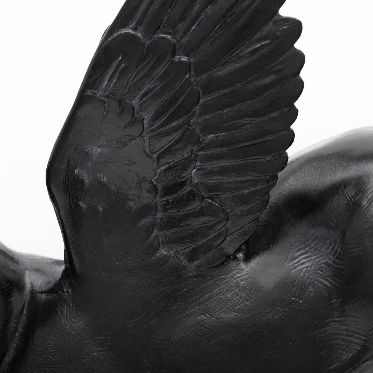 Hogbadi Set of 2 Black Flying Pigs from Mercana - Luna Furniture