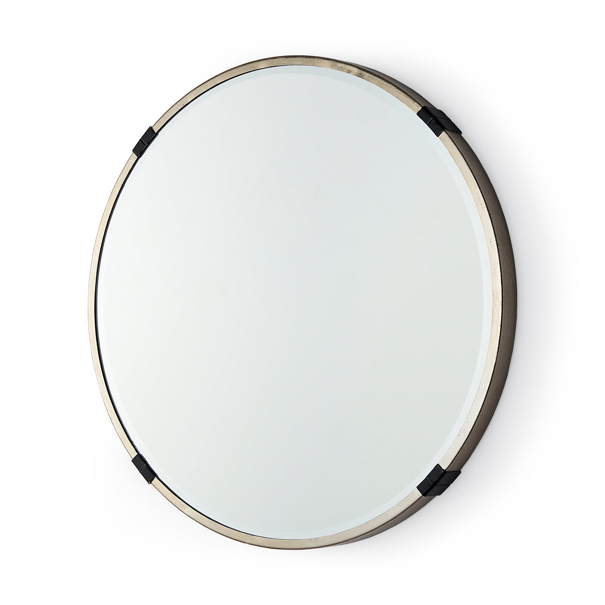 Melissa 23" Small Round Gold Metal Wall Mirror from Mercana - Luna Furniture