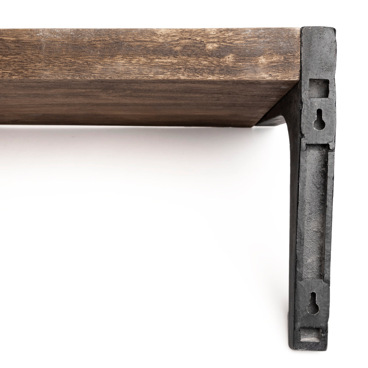 Dion I 58.0L x 11.0W x 11.0H Brown Wood W/Black Metal Wall Shelf from Mercana - Luna Furniture