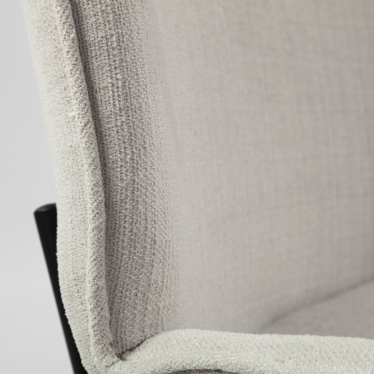Inala White Fabric Seat Black Metal Frame Dining Chair, Set of 2 from Mercana - Luna Furniture