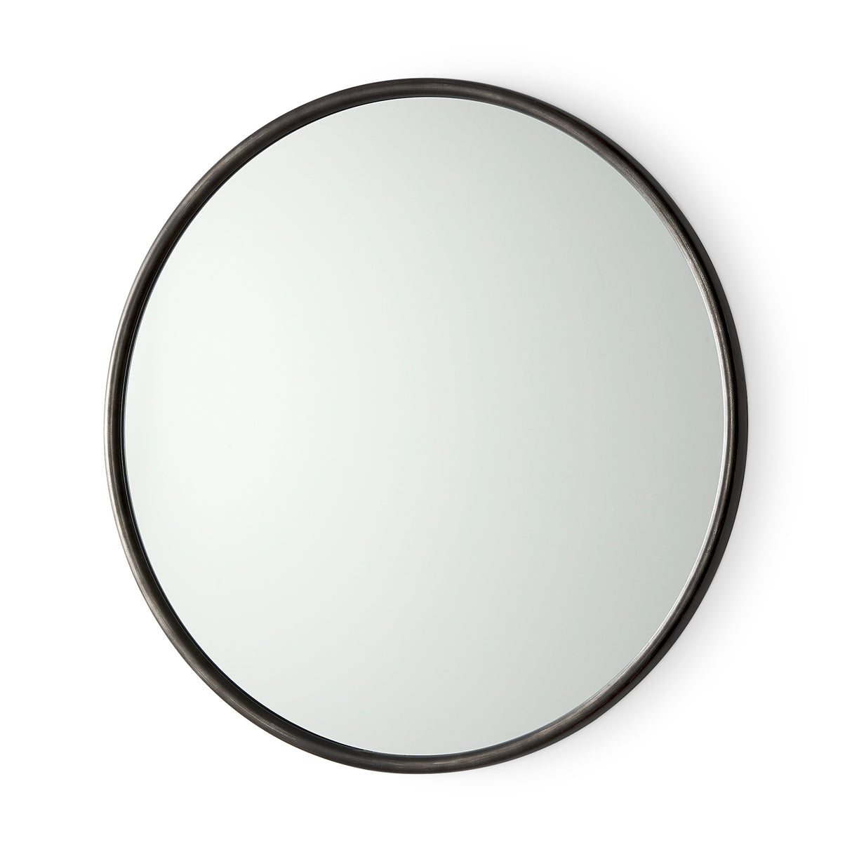 Piper 35.8L x 1.0W x 35.8H Small Black Metal Round Wall Mirror from Mercana - Luna Furniture