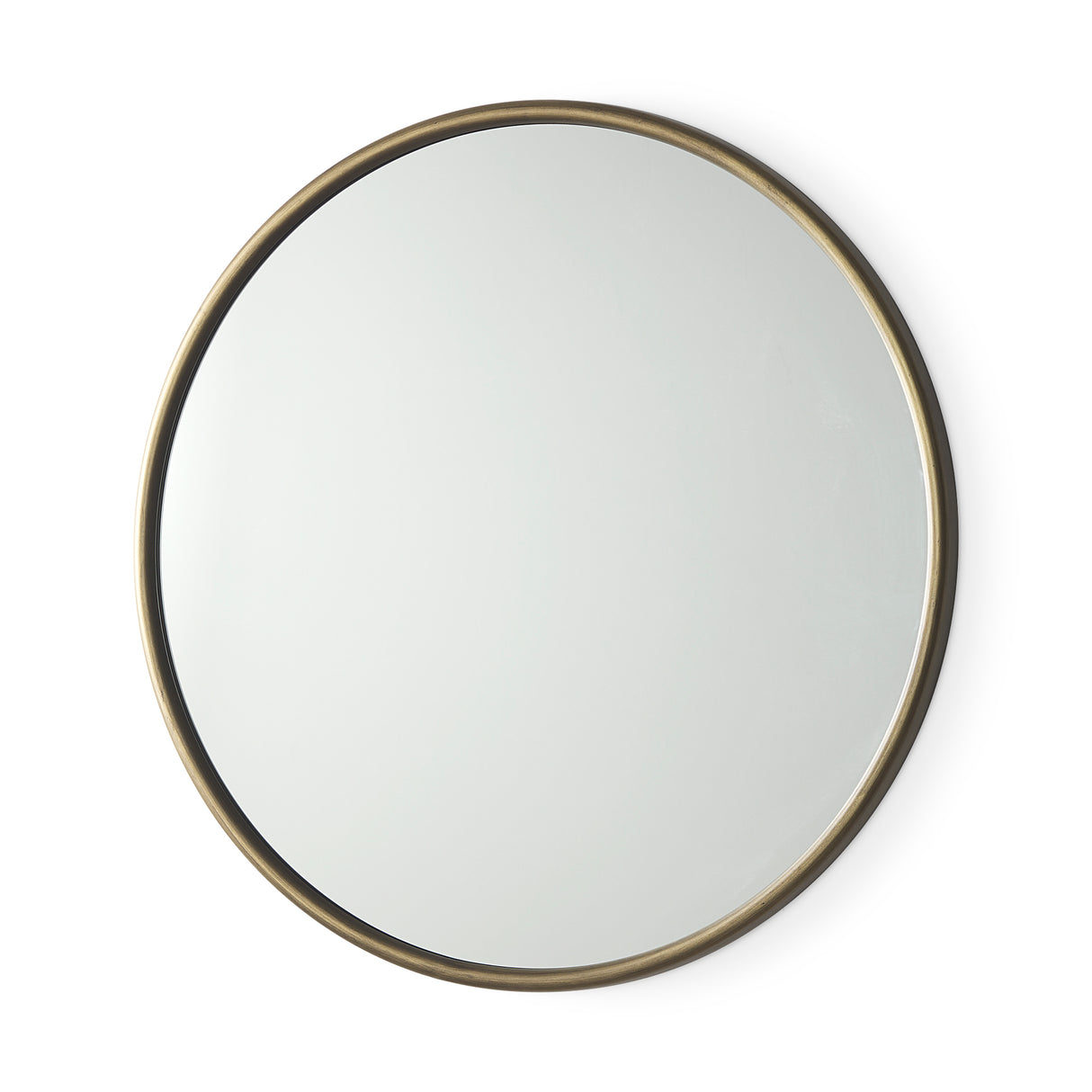 Piper 35.8L x 1.0W x 35.8H Small Gold Metal Round Wall Mirror from Mercana - Luna Furniture