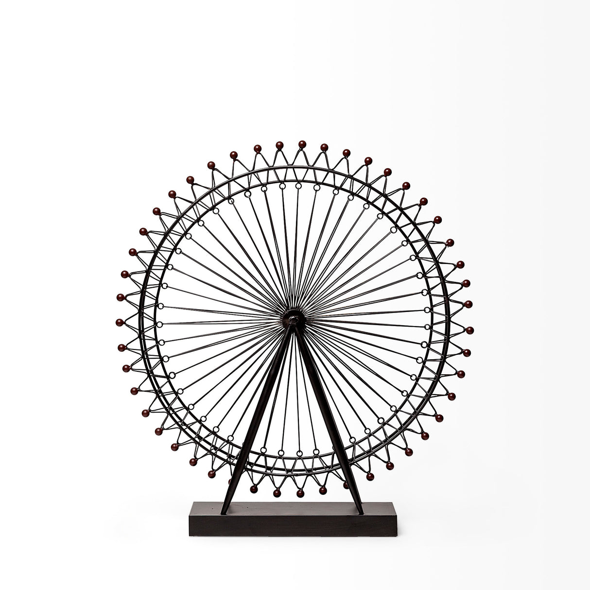 London Eye 3L x 25W Black Metal London Eye Replica from Mercana - Luna Furniture