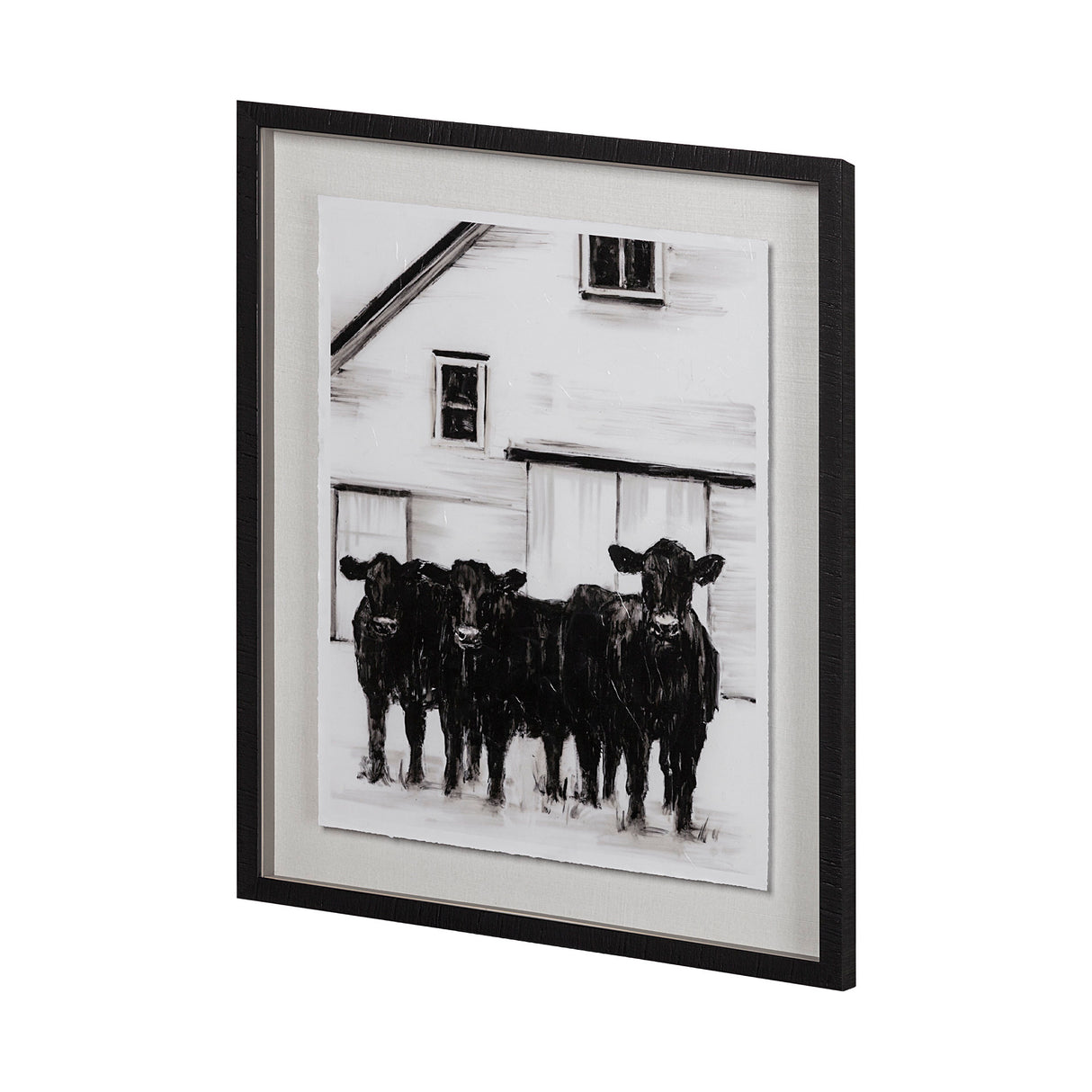 Standing Around I by Ethan Harper a Hand Embellished Textured Framed Photo Art Print Matted under Gl from Mercana - Luna Furniture