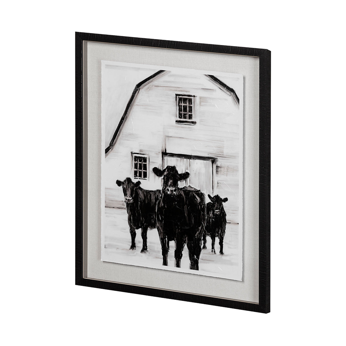 Standing Around II by Ethan Harper a Hand Embellished Textured Framed Photo Art Print Matted under G from Mercana - Luna Furniture