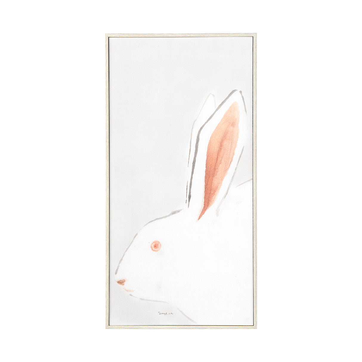 Rabit Gazing II by Mercana Studio a Hand Embellished Textured Framed Art Print from Mercana - Luna Furniture