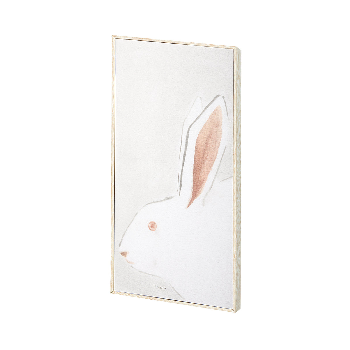 Rabit Gazing II by Mercana Studio a Hand Embellished Textured Framed Art Print from Mercana - Luna Furniture