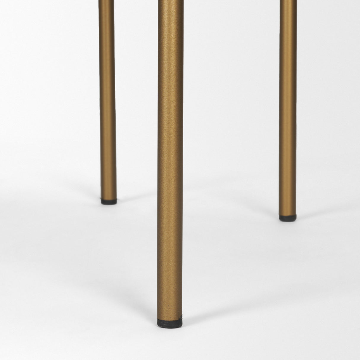 Parker Brown Faux Leather Seat Gold Metal Bar Stool from Mercana - Luna Furniture