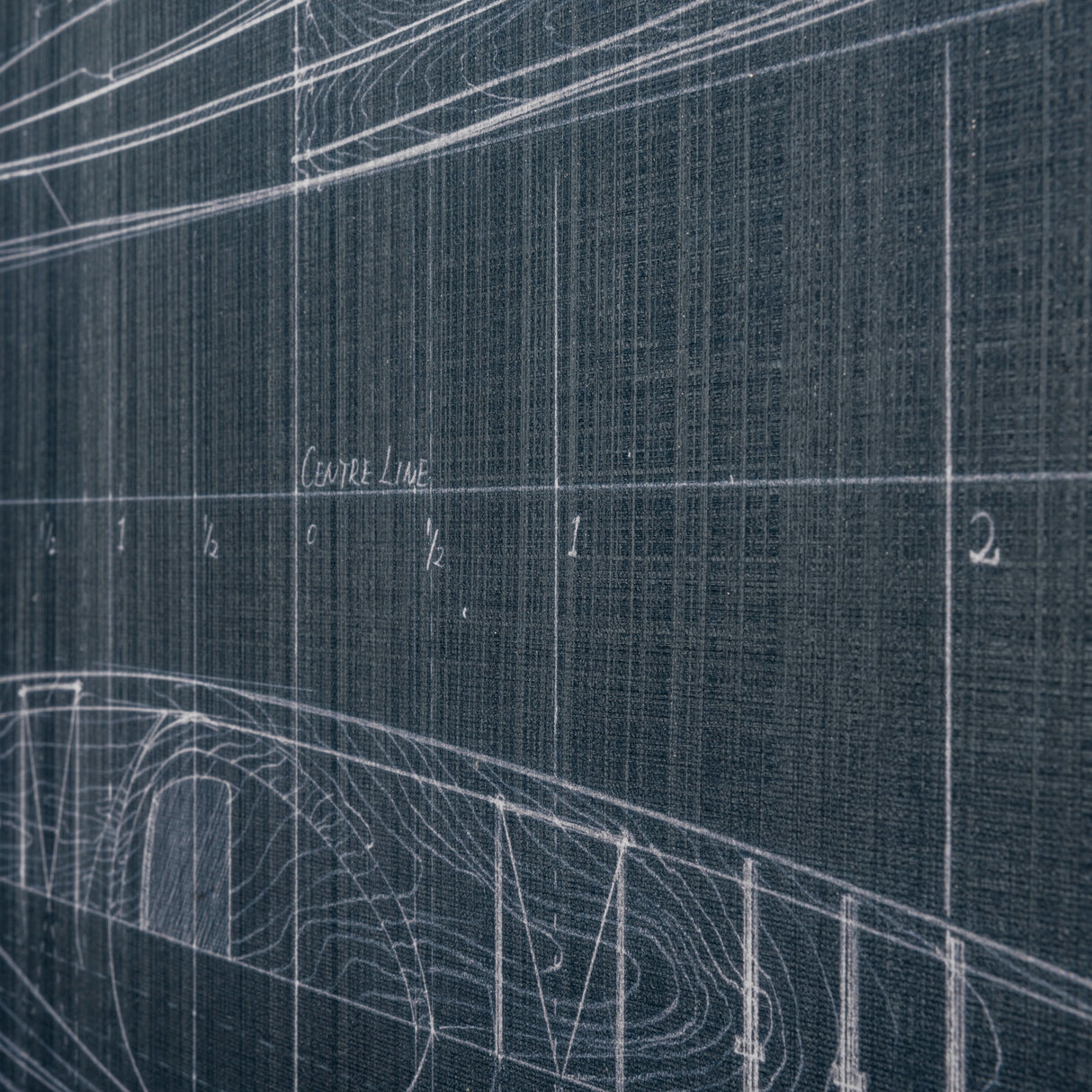 Kayak Blueprint (40 x 24) by Fiona H a Hand Embellished Textured Canvas from Mercana - Luna Furniture
