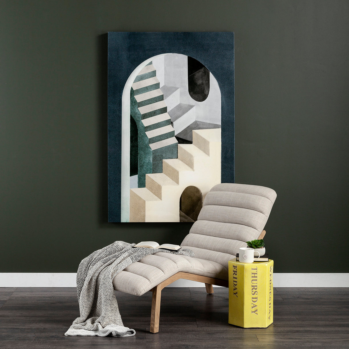 Labyrinth I Tri Color by Mercana Studio a Hand Embellished Textured Canvas from Mercana - Luna Furniture