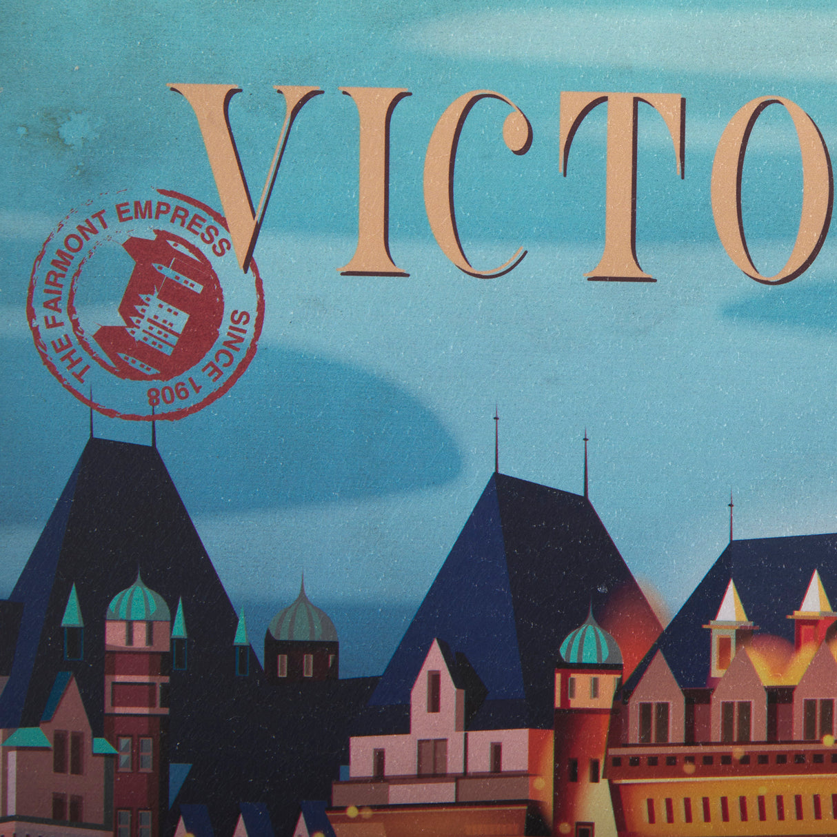 Victoria Go Canada (SM) by Mercana Studio a Hand Embellished Decograph Framed Art Print from Mercana - Luna Furniture