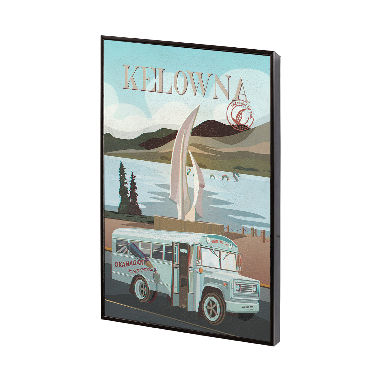 Kelowna Go Canada (S) by Mercana Studio a Hand Embellished Framed Art Decograph Print from Mercana - Luna Furniture