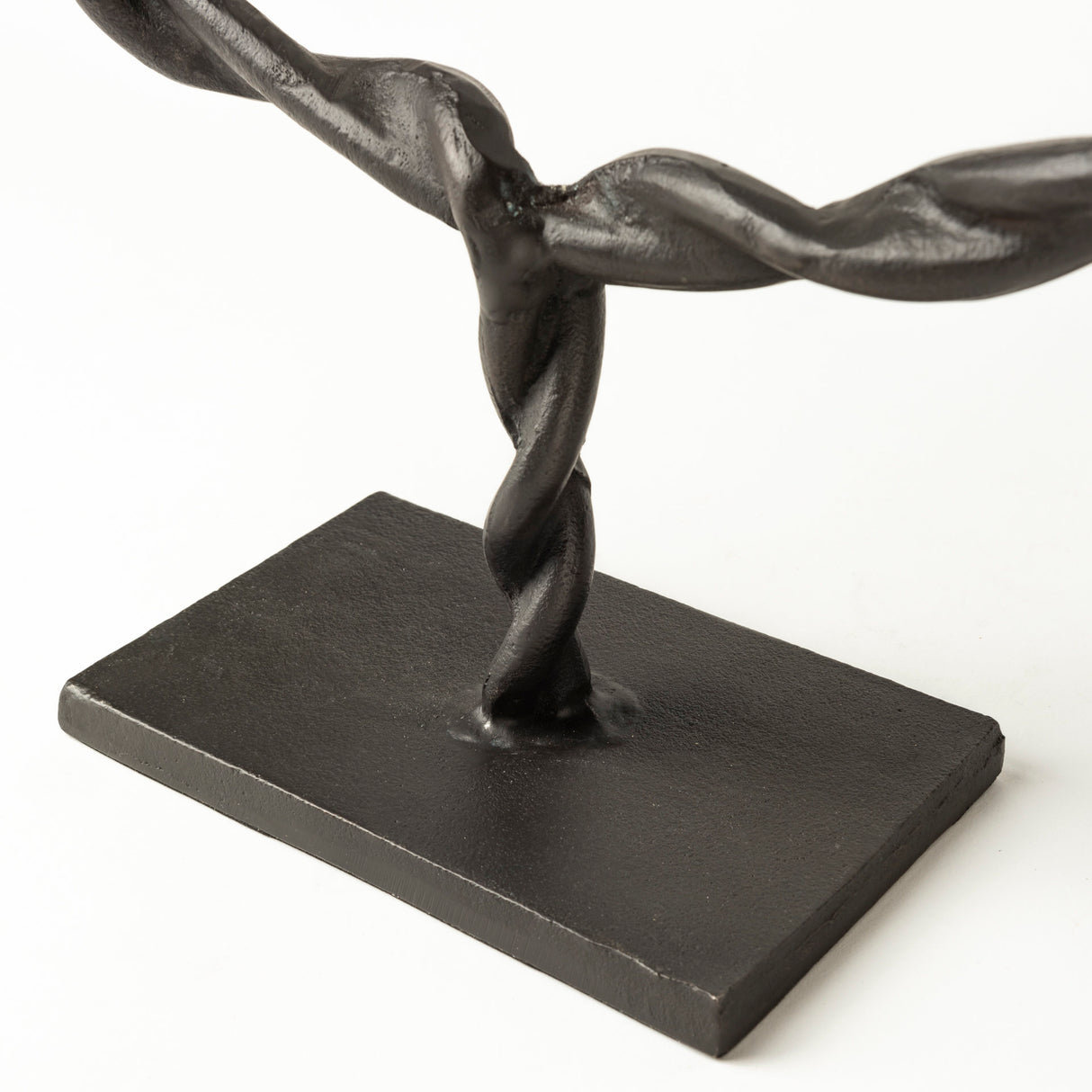 Rizwan (Large) Black Aluminum Braided Circular Object from Mercana - Luna Furniture