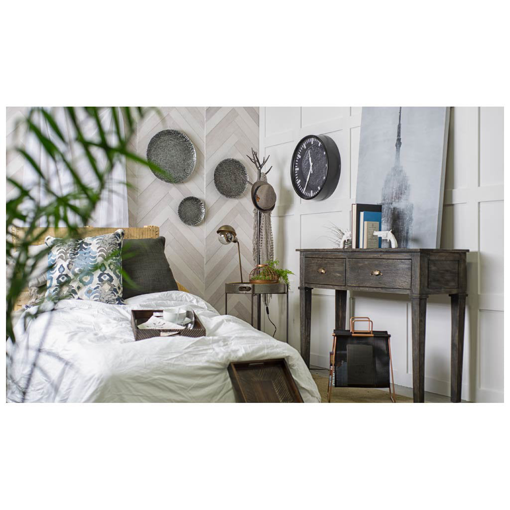 Lanx Set of 3 Decorative Black/Grey Metal Plates from Mercana - Luna Furniture