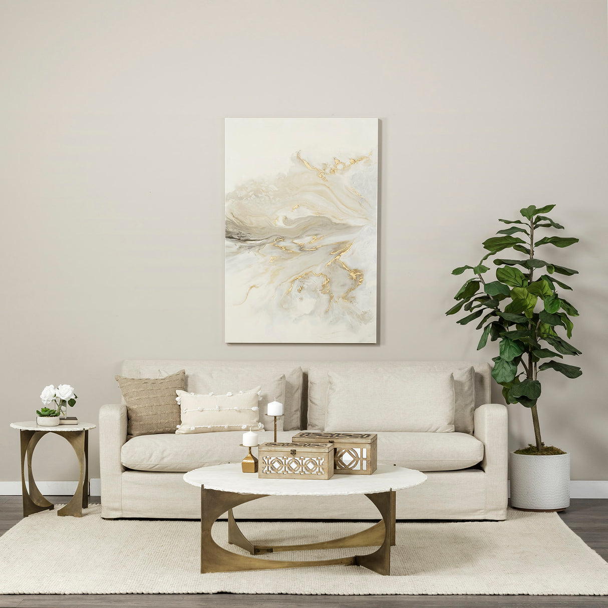 Denly II 92.5 X 38.25 X 34.5 Beige Slipcover Three Seater Sofa from Mercana - Luna Furniture