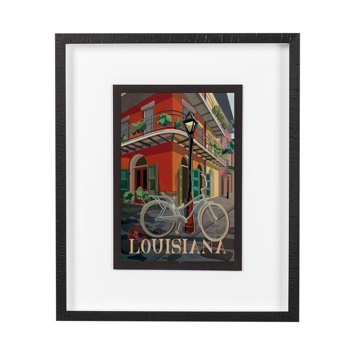 Louisiana Go USA (M) by Mercana Studio a Framed Art Print Matted under Glass from Mercana - Luna Furniture