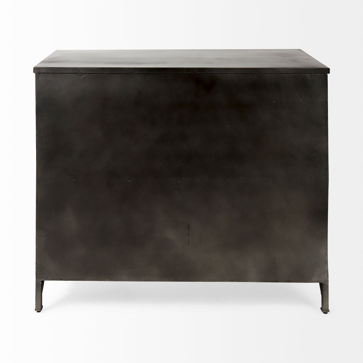 Poppy III 40L x 16W Black Metal With Glass Door Accent Cabinet from Mercana - Luna Furniture