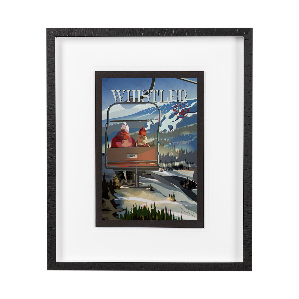 Whistler Go Canada (M) by Mercana Studio a Framed Art Print Matted under Glass from Mercana - Luna Furniture