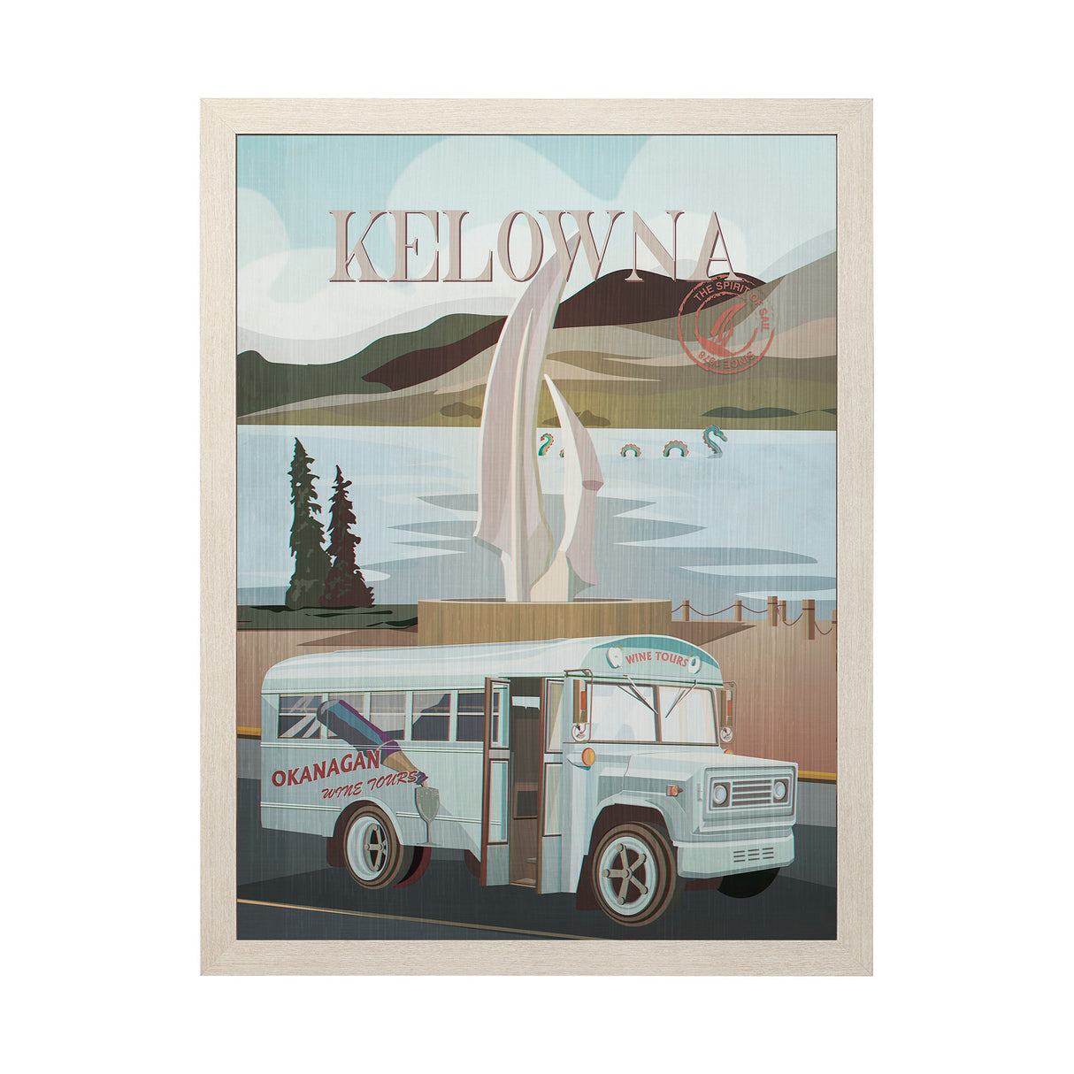 Kelowna Go Canada (L) by Mercana Studio a Hand Embellished Framed Art Decograph Print from Mercana - Luna Furniture