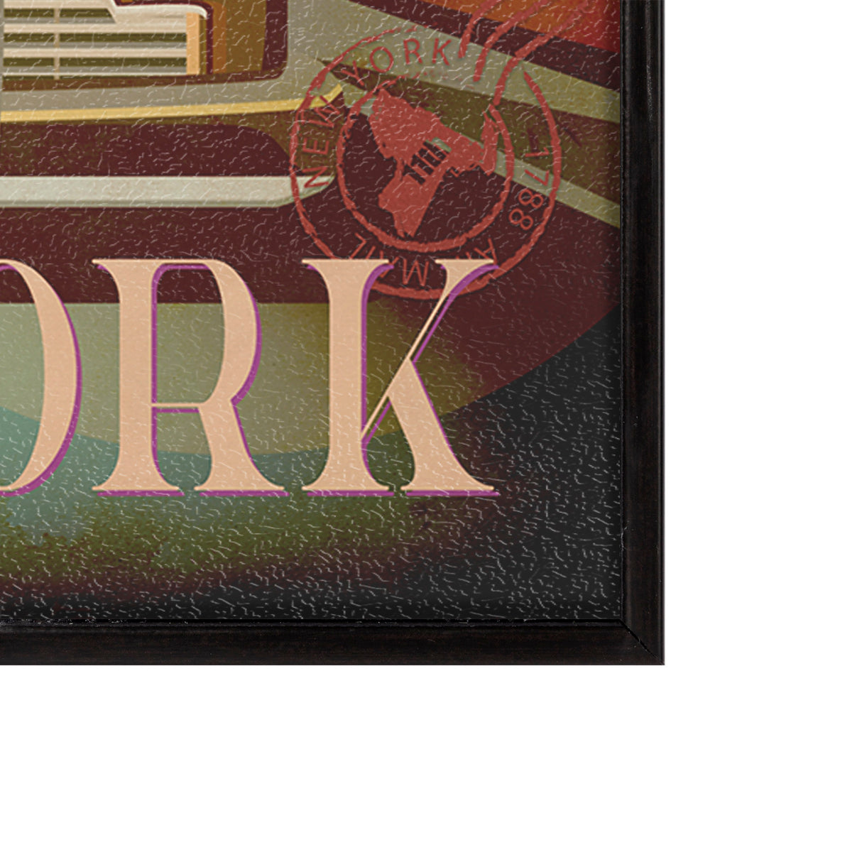 New York Go USA (SM) by Mercana Studio a Hand Embellished Decograph Framed Art Print from Mercana - Luna Furniture