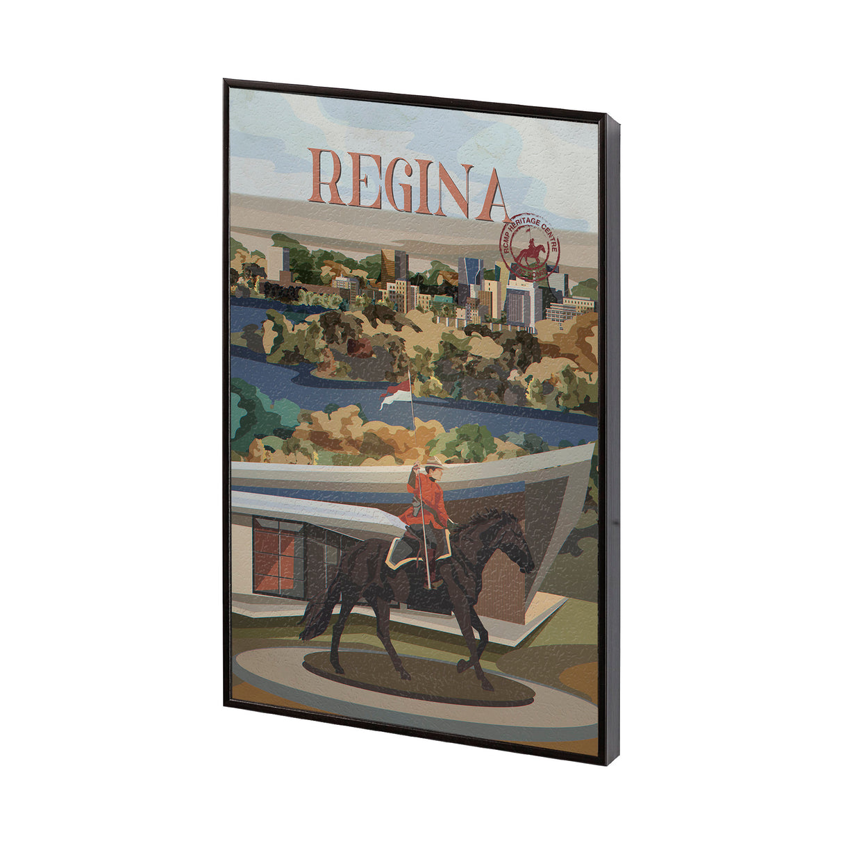 Regina Go Canada (SM) by Mercana Studio a Hand Embellished Decograph Framed Art Print from Mercana - Luna Furniture
