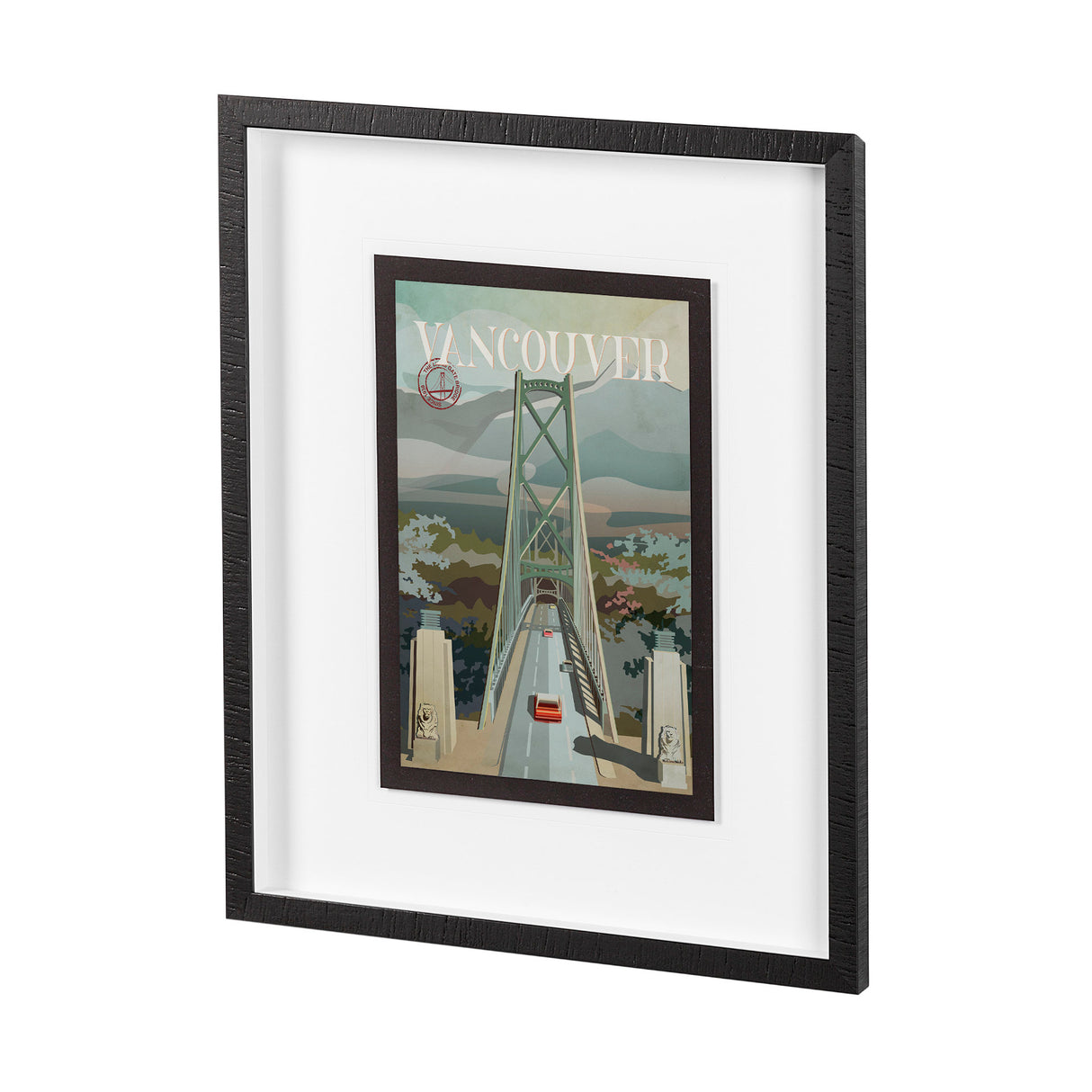 Vancouver Go Canada (M) by Mercana Studio a Framed Art Print Matted under Glass from Mercana - Luna Furniture