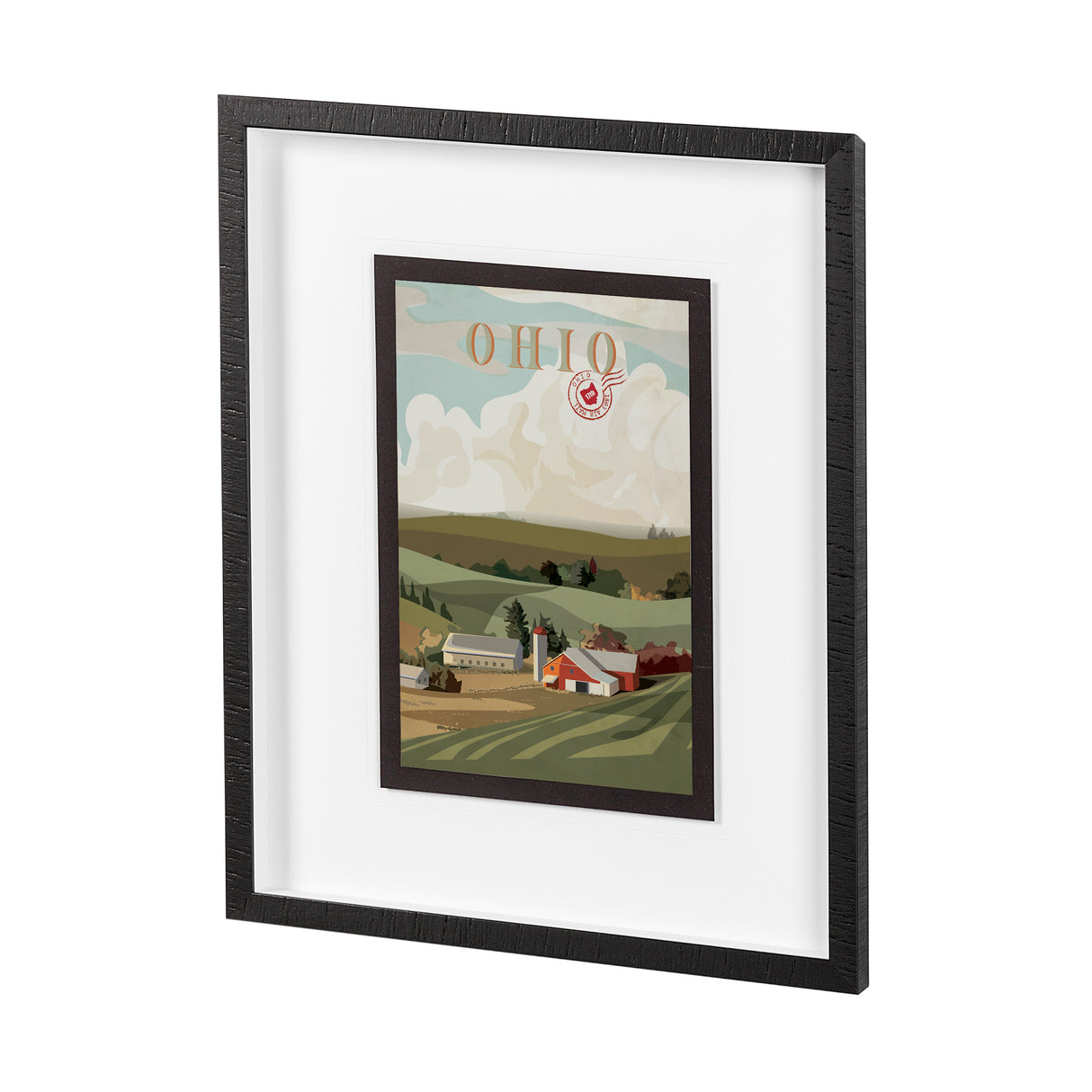 Ohio Go USA (M) by Mercana Studio a Framed Art Print Matted under Glass from Mercana - Luna Furniture