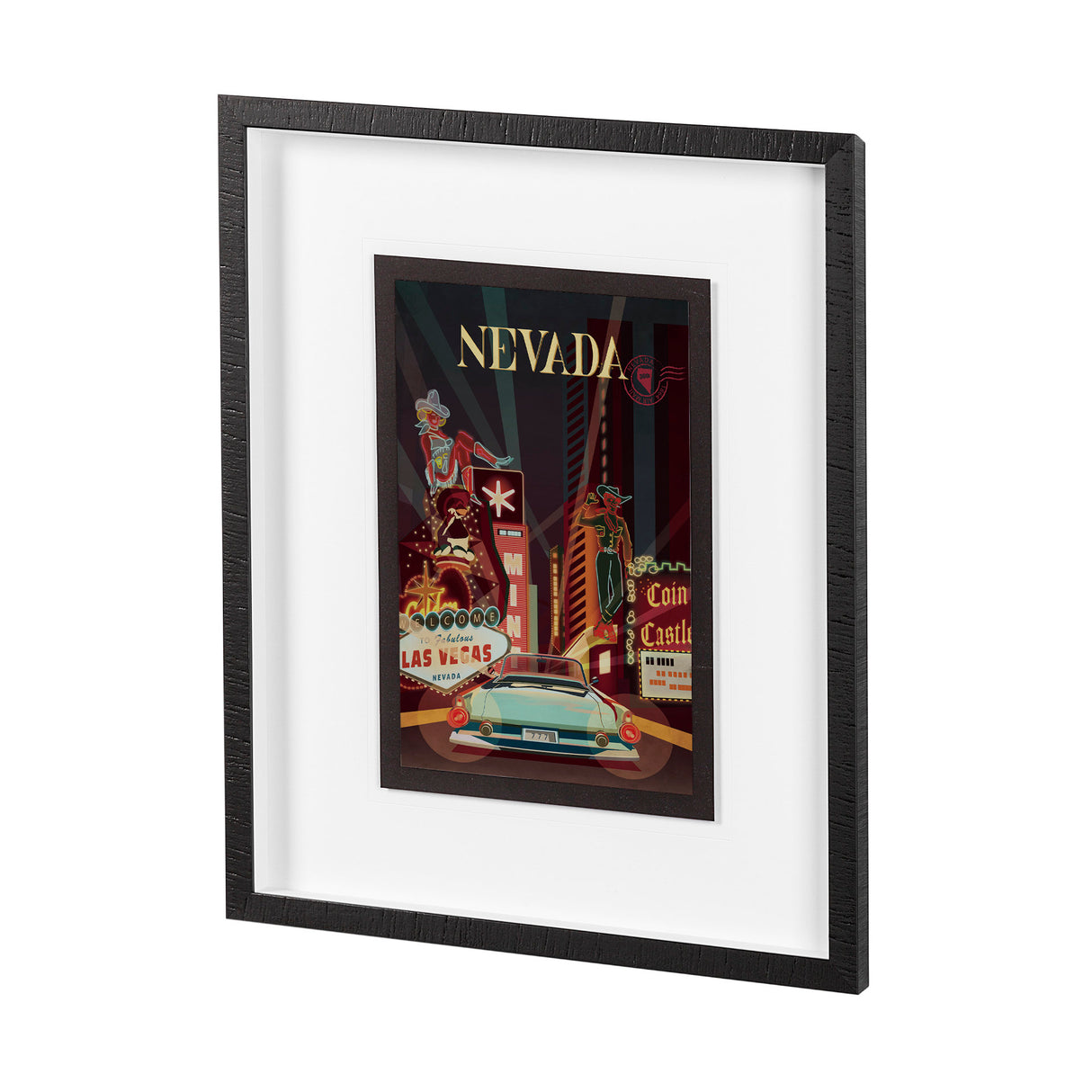 Nevada Go USA (M) by Mercana Studio a Framed Art Print Matted under Glass from Mercana - Luna Furniture