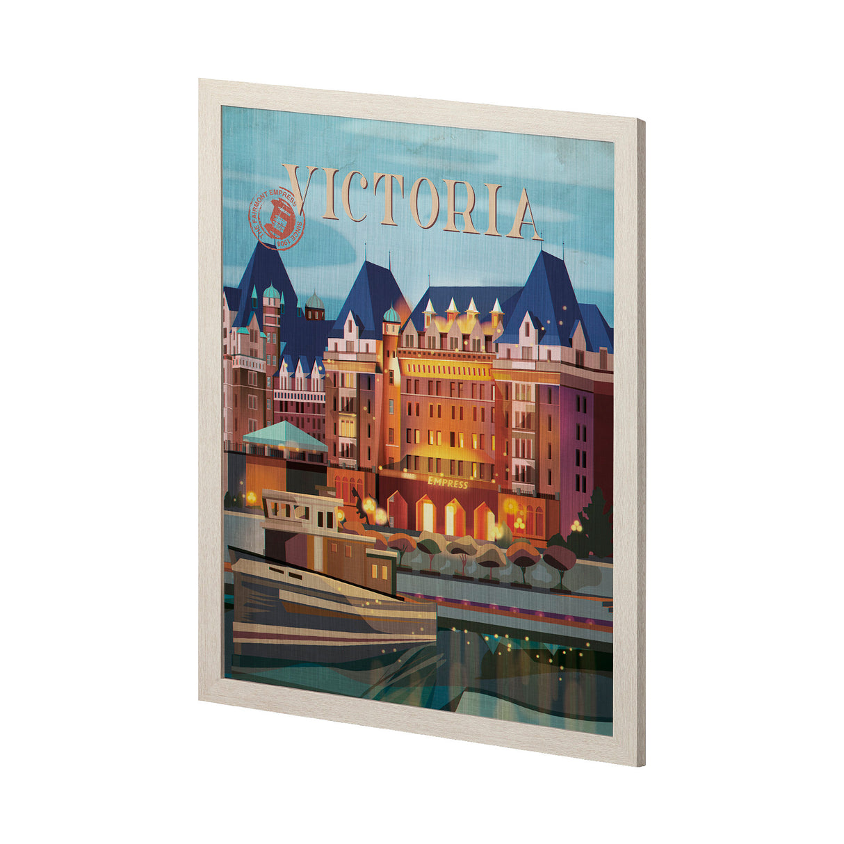 Victoria Go Canada (L) by Mercana Studio a Hand Embellished Decograph Framed Art Print from Mercana - Luna Furniture