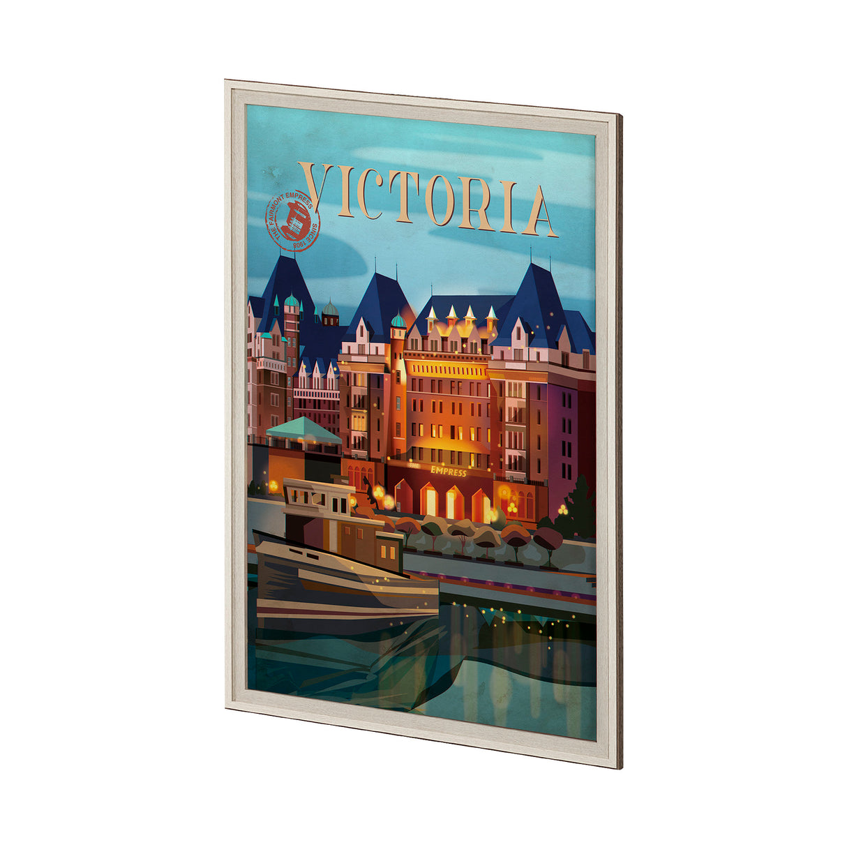 Victoria Go Canada (XL) by Mercana Studio a Hand Embellished Decograph Framed Art Print under Glass from Mercana - Luna Furniture