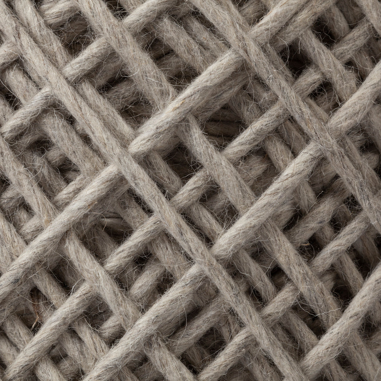 Allium Oatmeal Handwoven Wool Cylindrical Pouf from Mercana - Luna Furniture