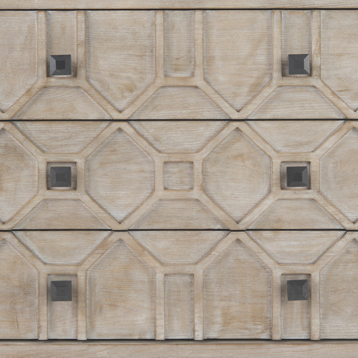 Genevieve I 39L x 16W Light Brown Fir Veneer 3 Drawer Accent Cabinet from Mercana - Luna Furniture