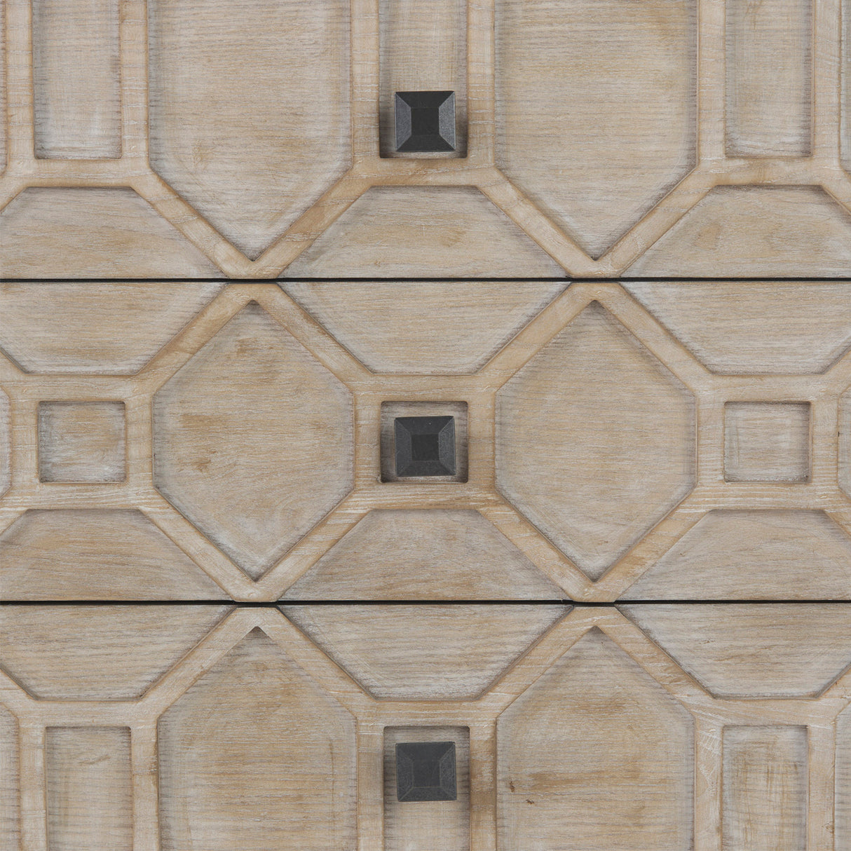 Genevieve II Light Brown Fir Veneer 9 Drawer Sideboard from Mercana - Luna Furniture