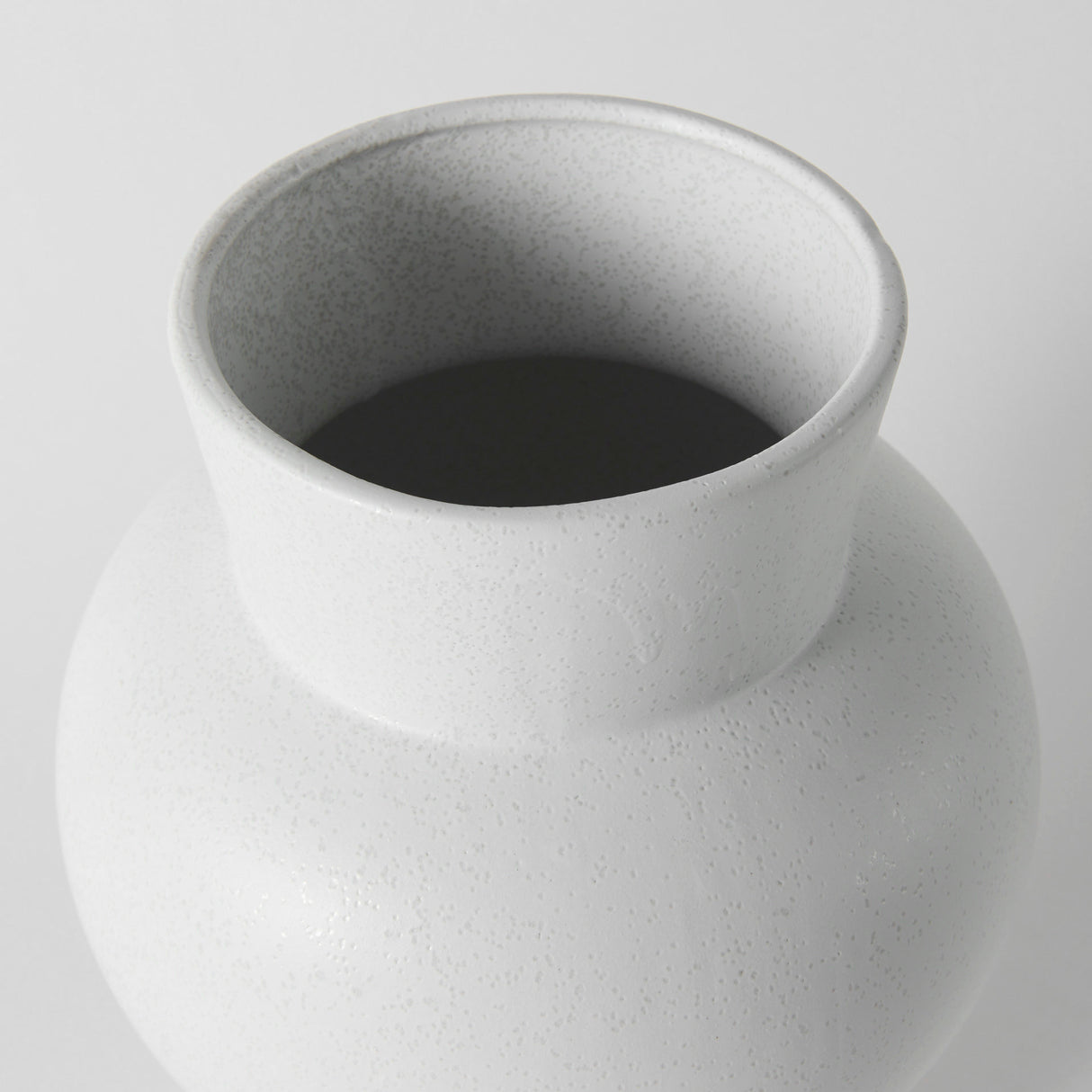 Laforge 10.8H Medium White Ceramic Vase from Mercana - Luna Furniture