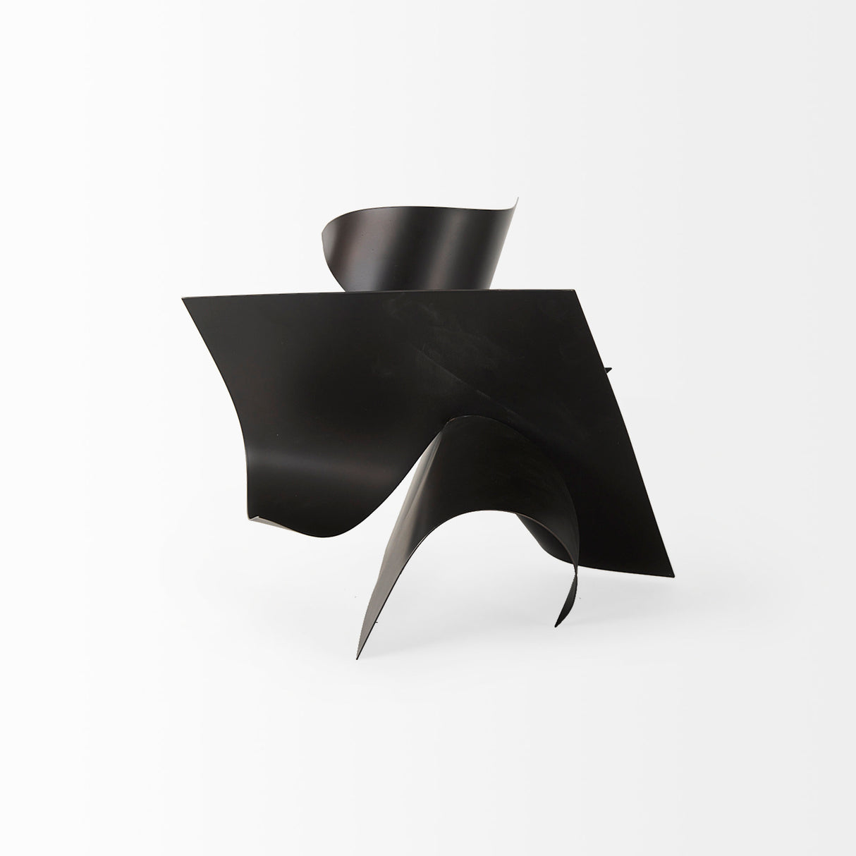 Francesca 11.8L x 11.8W x 11.8H Black Metal Sculptural Decorative Object from Mercana - Luna Furniture