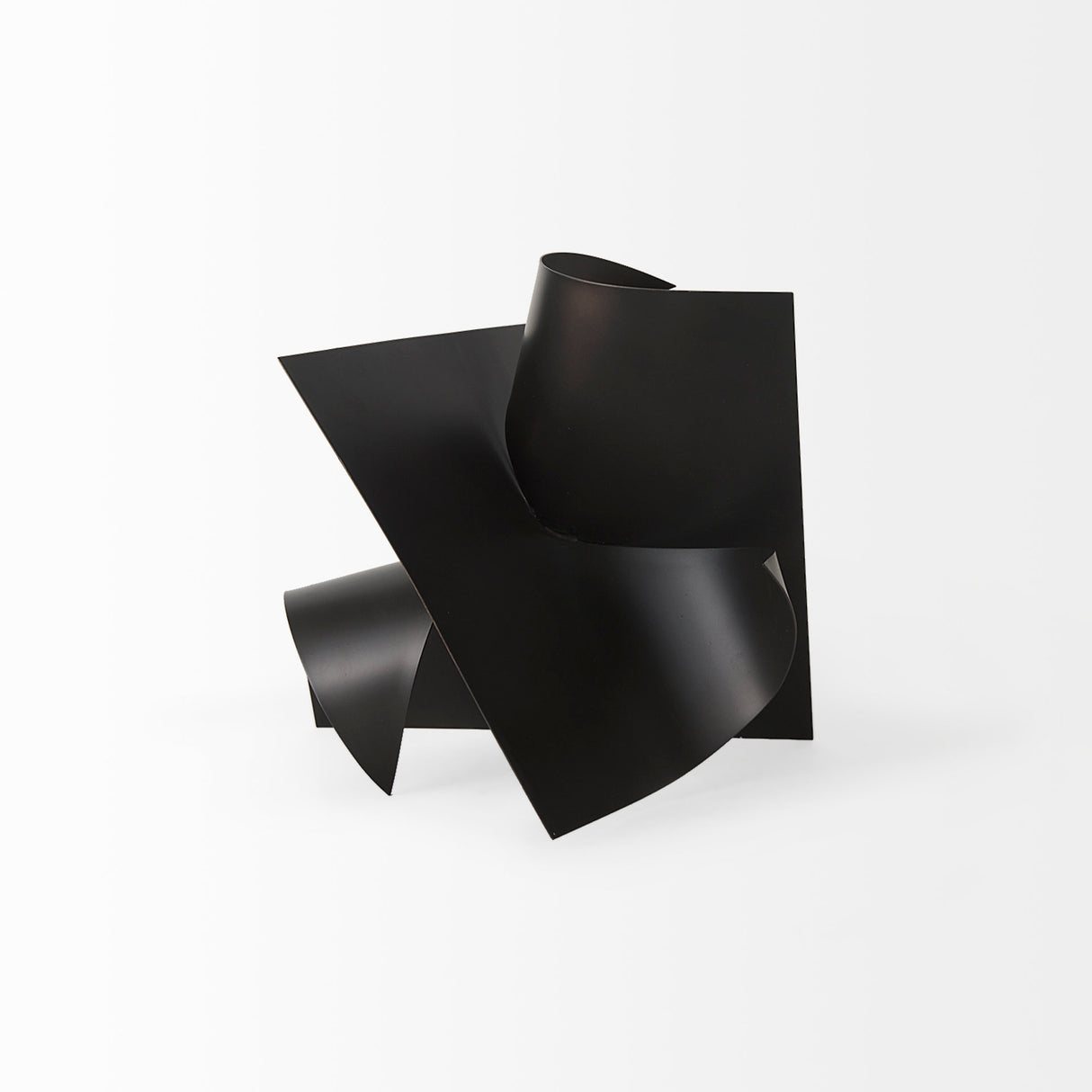 Francesca 11.8L x 11.8W x 11.8H Black Metal Sculptural Decorative Object from Mercana - Luna Furniture