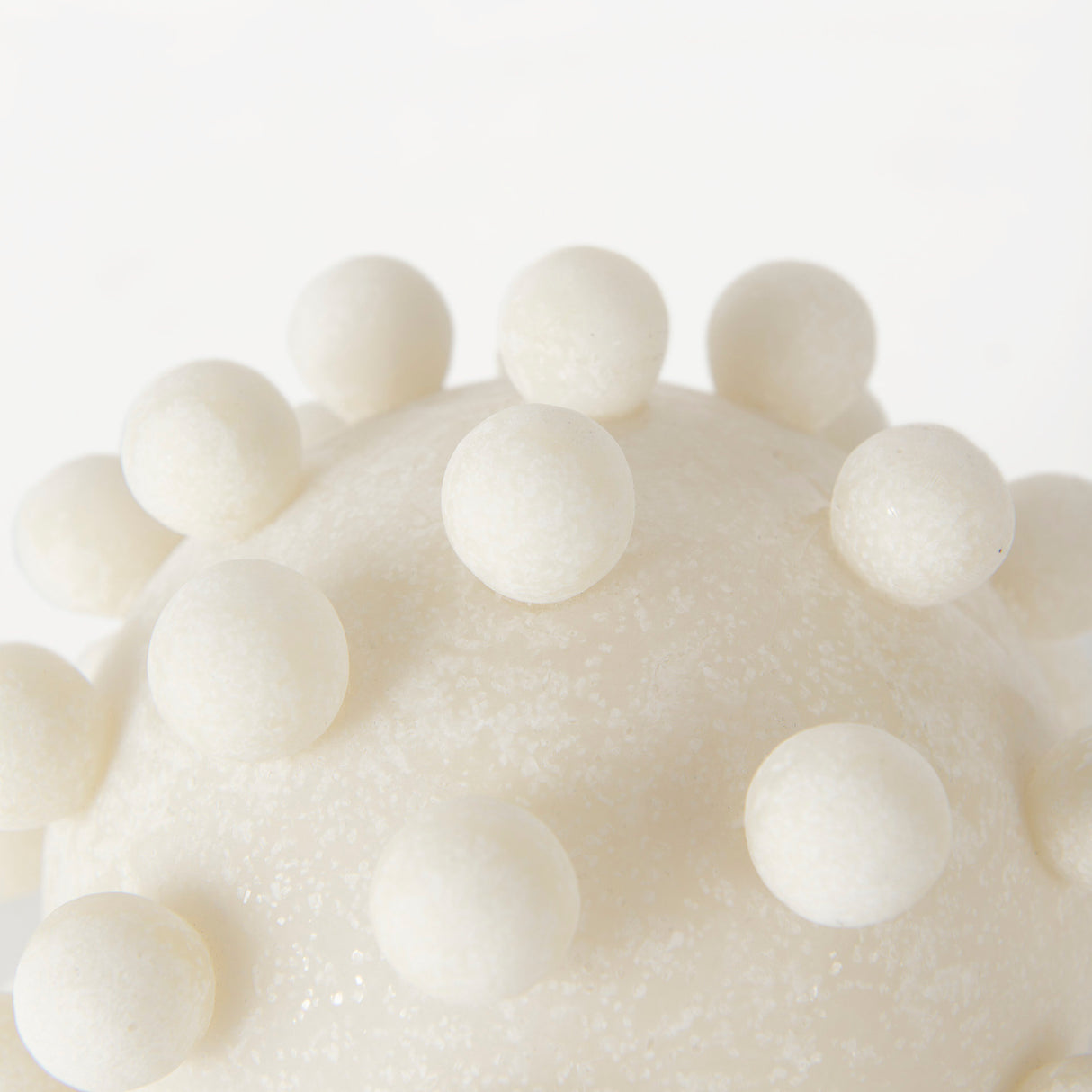 Malo 5.9L x 5.9W x 5.9H Cream Resin Large Sphere Decorative Object from Mercana - Luna Furniture